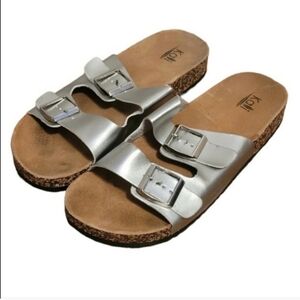 Kali Metallic Slip On Sandals Sz 10